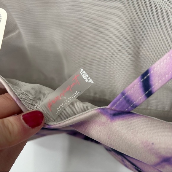 Free People Double Take Cropped Cami‎ In Purple Combo - Picture 10 of 12